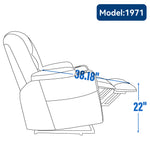 Large Power Lift Heat & Massage Recliner detail image 9