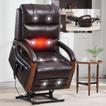 Dual-Motor Leather-Air Power Lift Recliner detail image 11