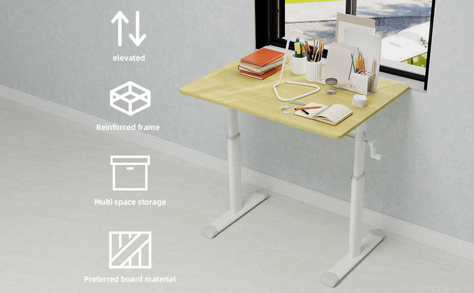 Height Adjustable Study Desk for Home Office workspace desk setup