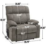 Chenille Dual-Motor Power Lift Recliner, 350 lb Capacity detail image 49