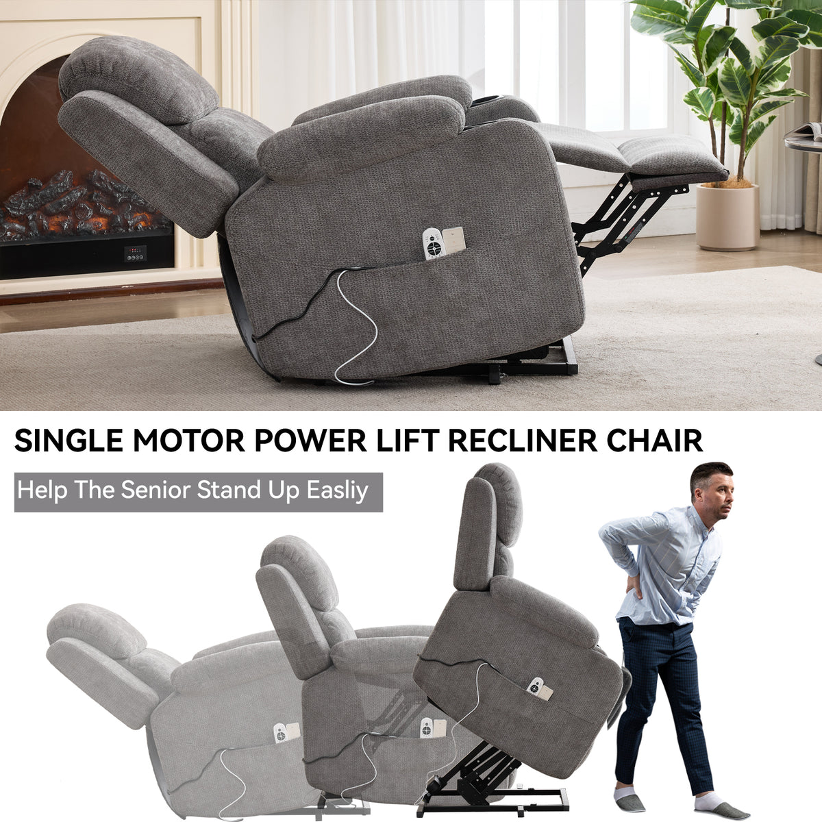 Single-Motor Power Lift Recliner detail image 44