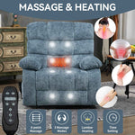 Dual-Motor Lift Recliner with Heat & Massage, 350 lb Capacity detail image 20
