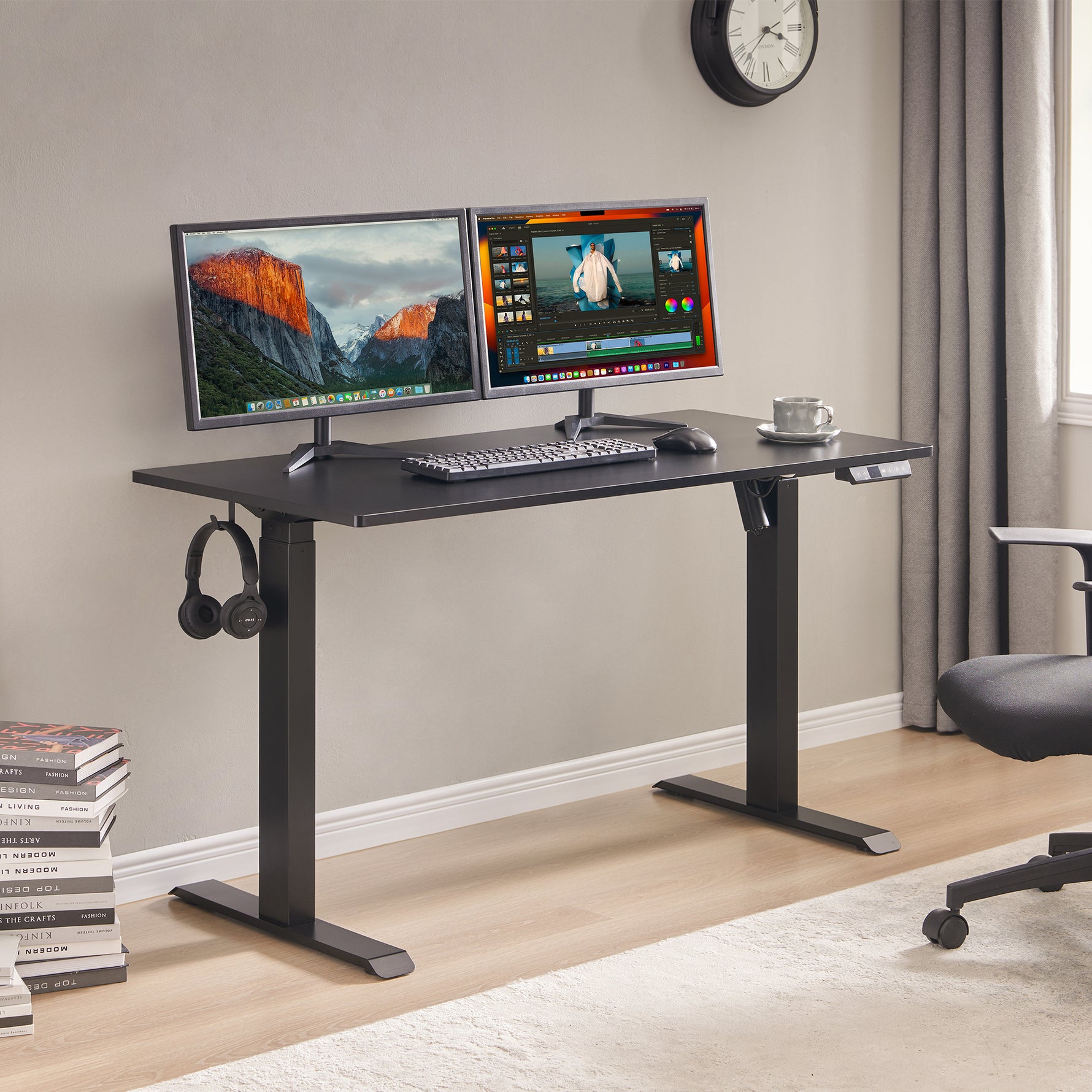 48" x 24" Electric Standing Desk workspace desk setup