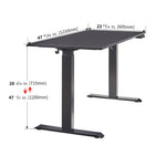 48" x 24" Electric Standing Desk workspace desk setup