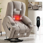Large Dual-Motor Power Lift Heat & Massage Recliner detail image 39