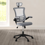 Techni Mobili High-Back Mesh Executive Chair, Silver Grey for home office seating