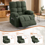Massage Swivel Rocker Recliner Chair with Vibration, Lumbar Heating, Side Pocket detail image 34