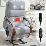 Power Chenille Lift Recliner Chair Dual Motor Infinite Position Up to 350 Pounds detail image 39