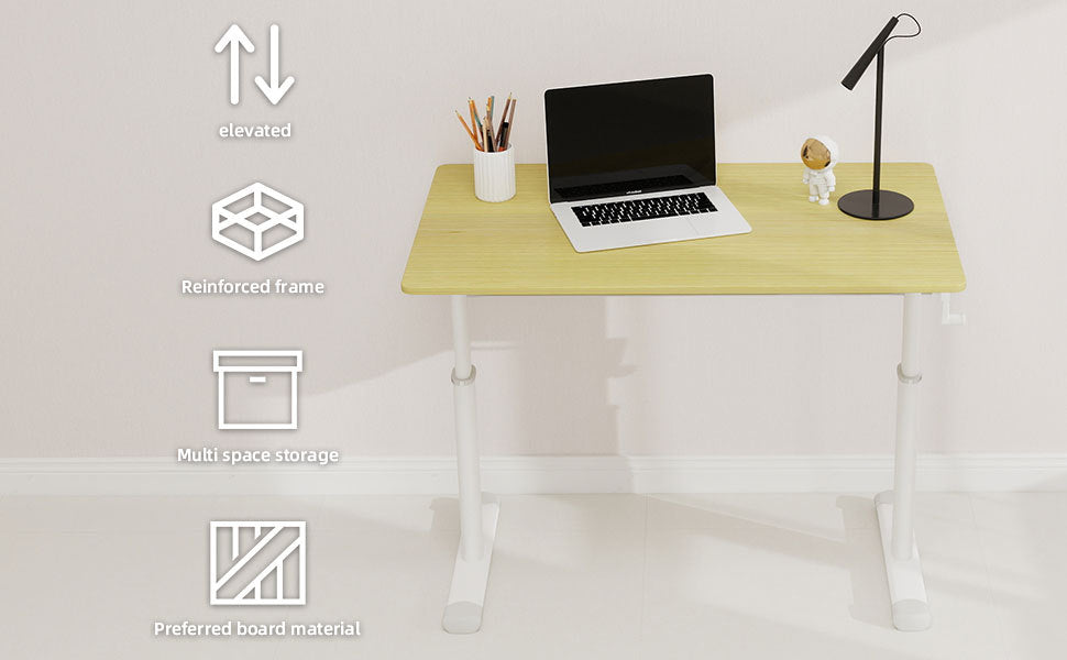 Height Adjustable Study Desk for Home Office workspace desk setup