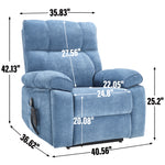 Dual-Motor Power Lift Recliner with Heat & Massage, 350 lb Capacity detail image 61