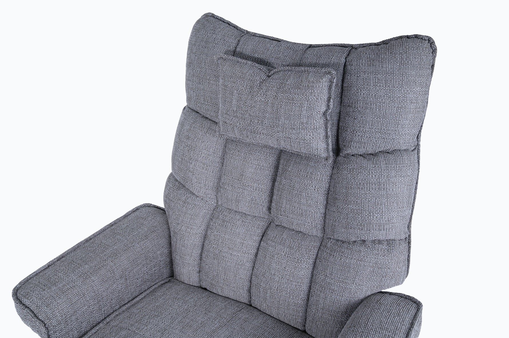 8-Point Massage Recliner with Ottoman, Heated Reclining Chair, Bent Wood Base detail image 13