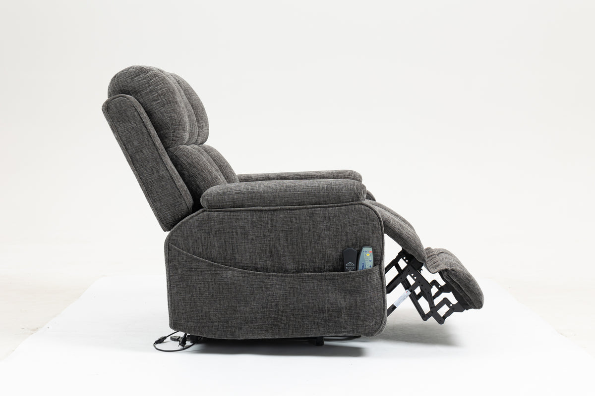Oversized Lay Flat Recliner with Heat and Massage, Extended Footrest, Cup Holderr detail image 33
