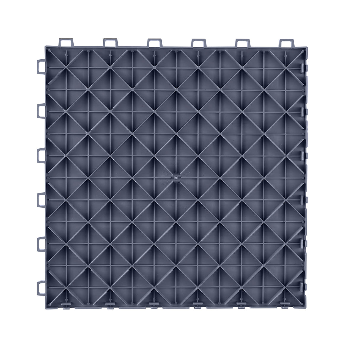 PVC Interlocking Drainage Garage Floor Tiles, 12" x 12" x 0.5" for workshop, garage, storage, or utility use