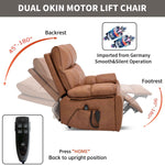 Dual-Motor Power Lift Recliner with Heat & Massage, 350 lb Capacity detail image 153