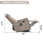 Single Motor Power Lift Recliner Chair with Massage & Heat detail image 32
