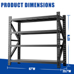 Heavy-Duty Adjustable Garage Shelving for Warehouse Storage for workshop, garage, storage, or utility use