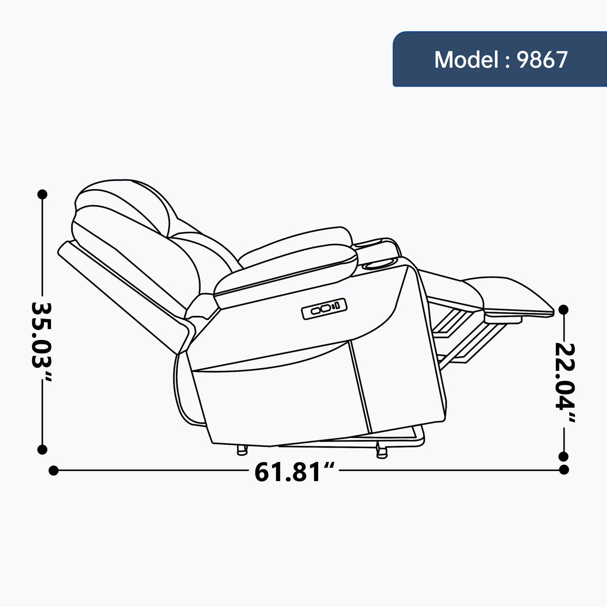 Dual-Motor Leather-Air Power Lift Recliner detail image 33