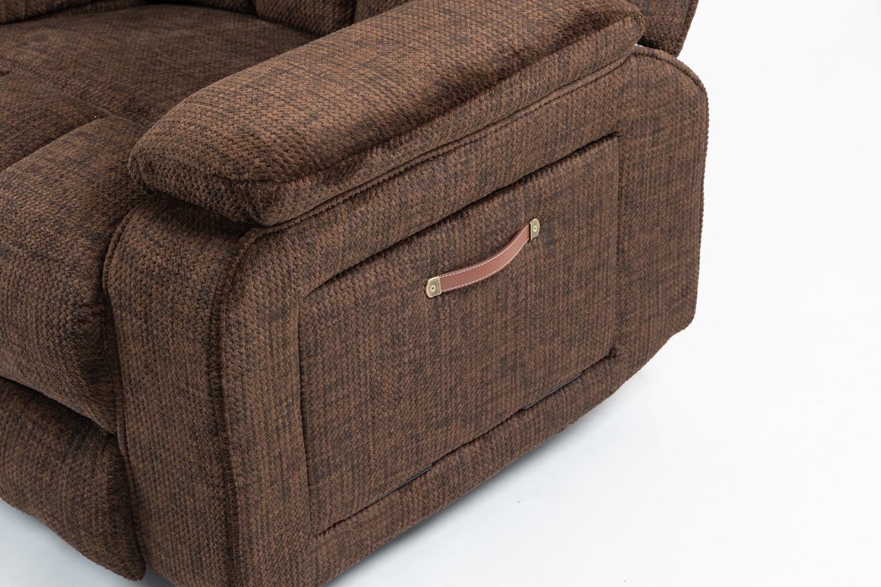 Oversized Lay Flat Recliner with Heat and Massage, Extended Footrest, Cup Holderr detail image 4