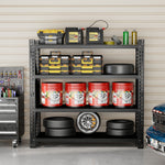 Heavy Duty Metal Adjustable Garage Shelving Unit, 4000lb Capacity Industrial Storage Rack for workshop, garage, storage, or utility use