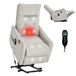Single Motor Power Lift Recliner Chair with Massage & Heat detail image 47