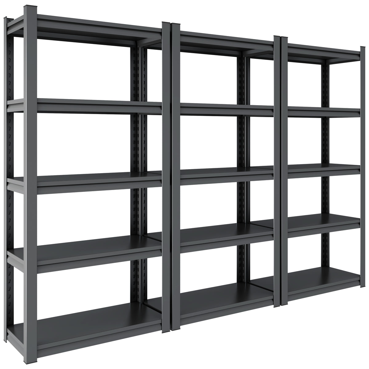 Industrial Heavy-Duty 5-Tier Adjustable Metal Shelving Unit for workshop, garage, storage, or utility use