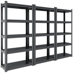 Industrial Heavy-Duty 5-Tier Adjustable Metal Shelving Unit for workshop, garage, storage, or utility use
