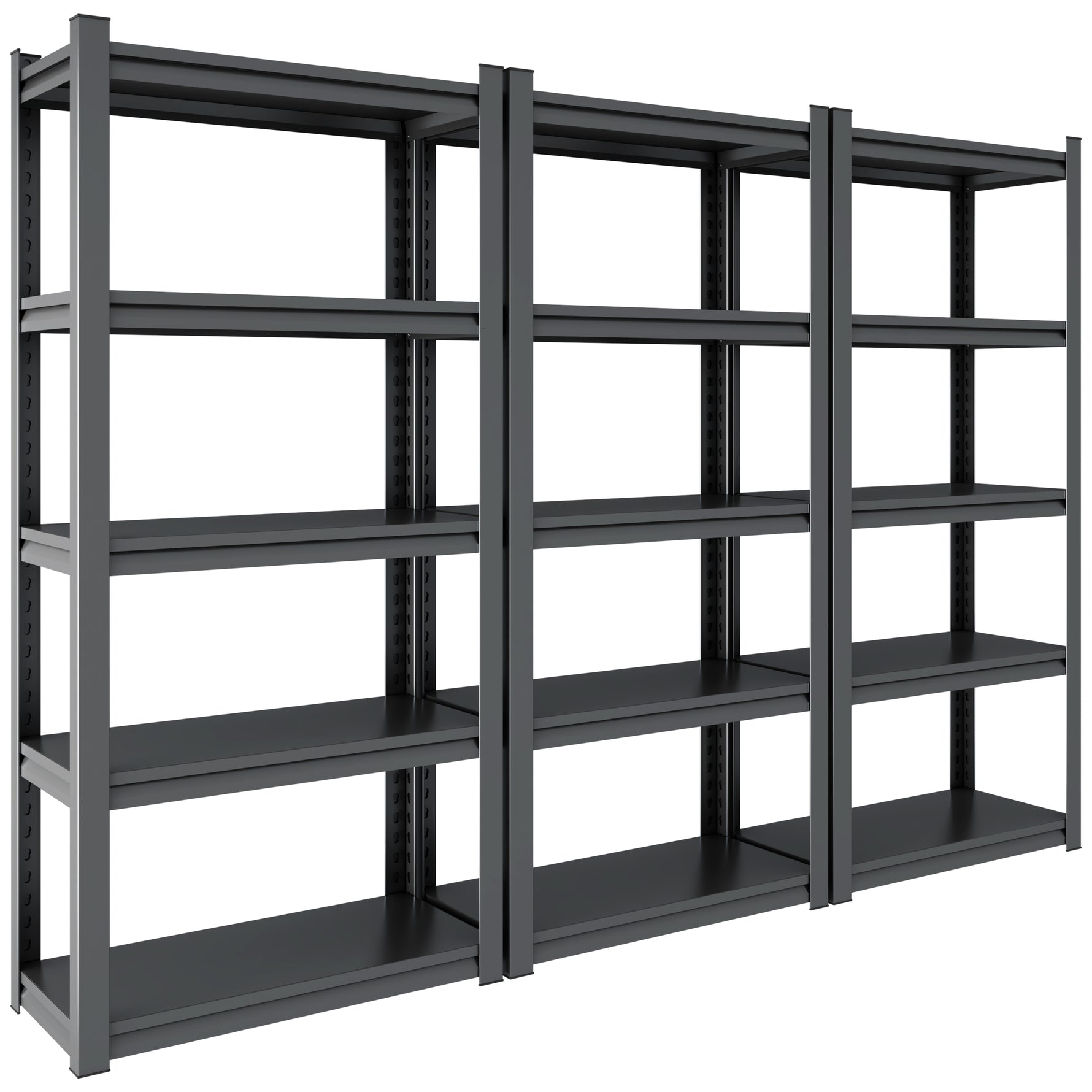 Industrial Heavy-Duty 5-Tier Adjustable Metal Shelving Unit for workshop, garage, storage, or utility use