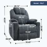 Dual-Motor Leather-Air Power Lift Recliner detail image 30