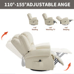 Heat Massage Manual Recliner Chair with Rocker and Swivel for Living Room detail image 58