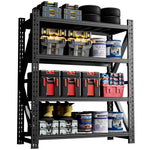 Heavy Duty Metal Adjustable Garage Shelving Unit, 4000lb Capacity Industrial Storage Rack for workshop, garage, storage, or utility use