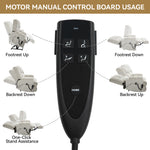 Dual-Motor Heat & Massage Power Lift Recliner, 350 lb Capacity detail image 13