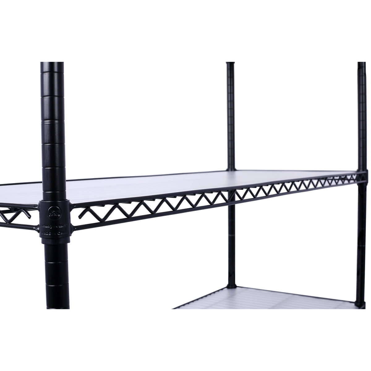 7-Tier Adjustable Wire Shelving Unit, 2450 lb Capacity for workshop, garage, storage, or utility use