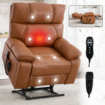 Dual-Motor Power Lift Recliner with Heat & Massage, 350 lb Capacity detail image 164