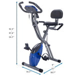Folding Stationary Bike with 16-Level Magnetic Resistance, 300 lb Capacity detail image 67
