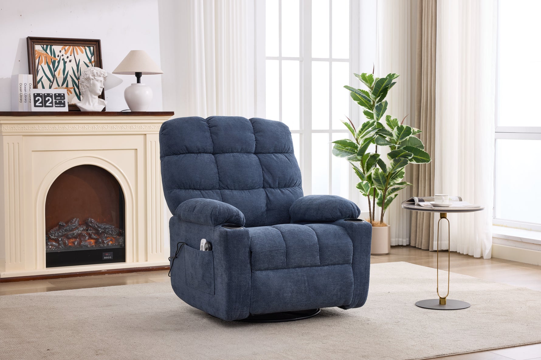 Fabric Heat & Massage Recliner detail image 23