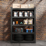 5-Tier Heavy-Duty Adjustable Metal Storage Rack for workshop, garage, storage, or utility use