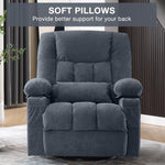 Massage Swivel Rocker Recliner with Vibration, Heat & Ergonomic Lounge Support detail image 26