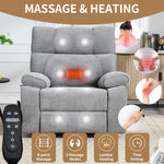 Dual-Motor Power Lift Recliner with Heat & Massage, 350 lb Capacity detail image 135