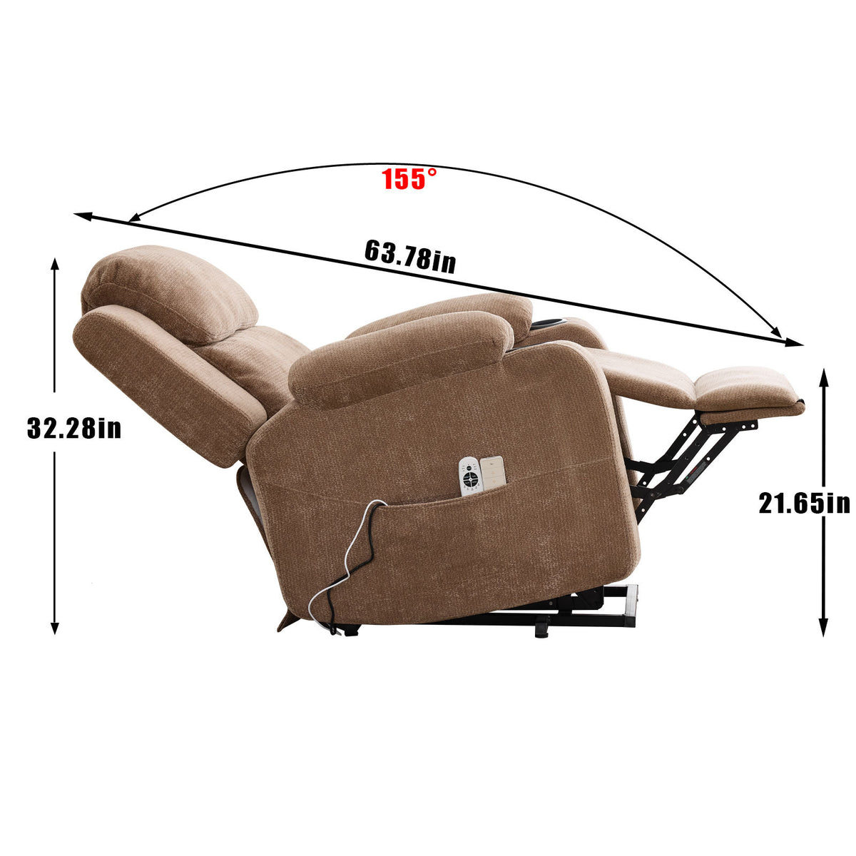 Dual-Motor Leather-Air Power Lift Recliner detail image 104