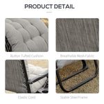 Outsunny Padded Zero Gravity Reclining Lounge Chair detail image 25
