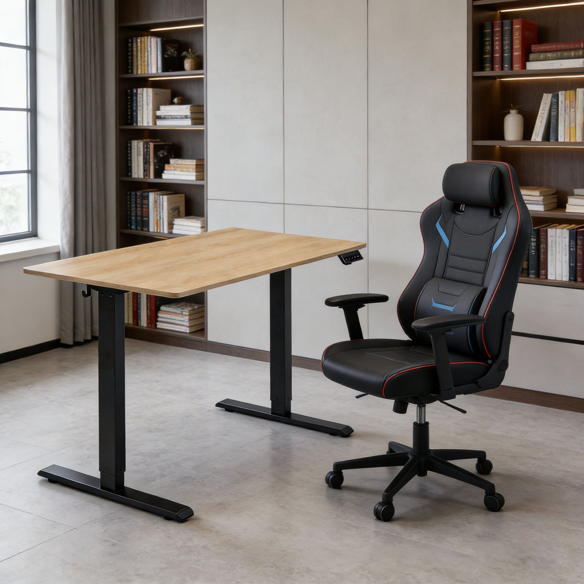48" x 24" Electric Standing Desk workspace desk setup