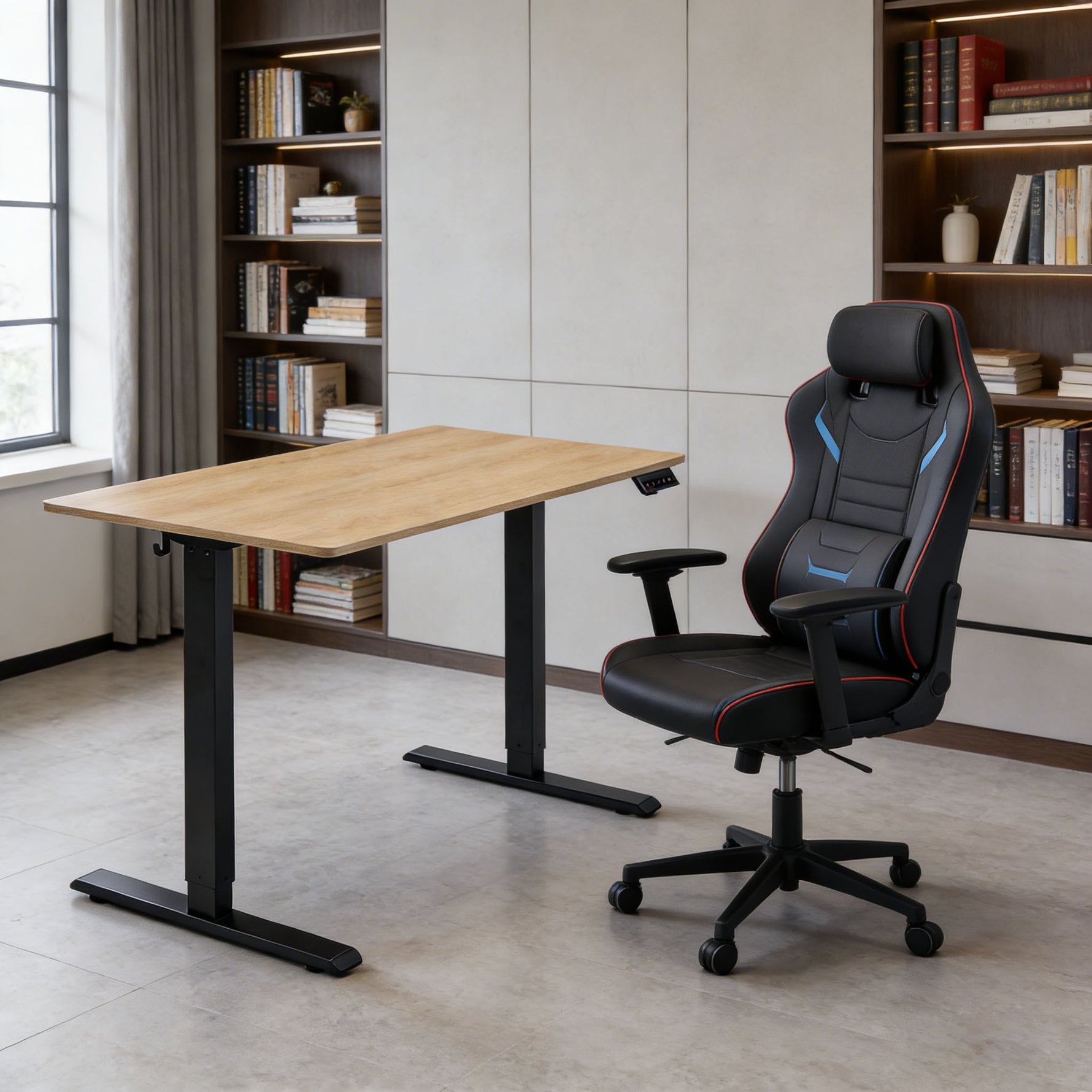 48" x 24" Electric Standing Desk workspace desk setup