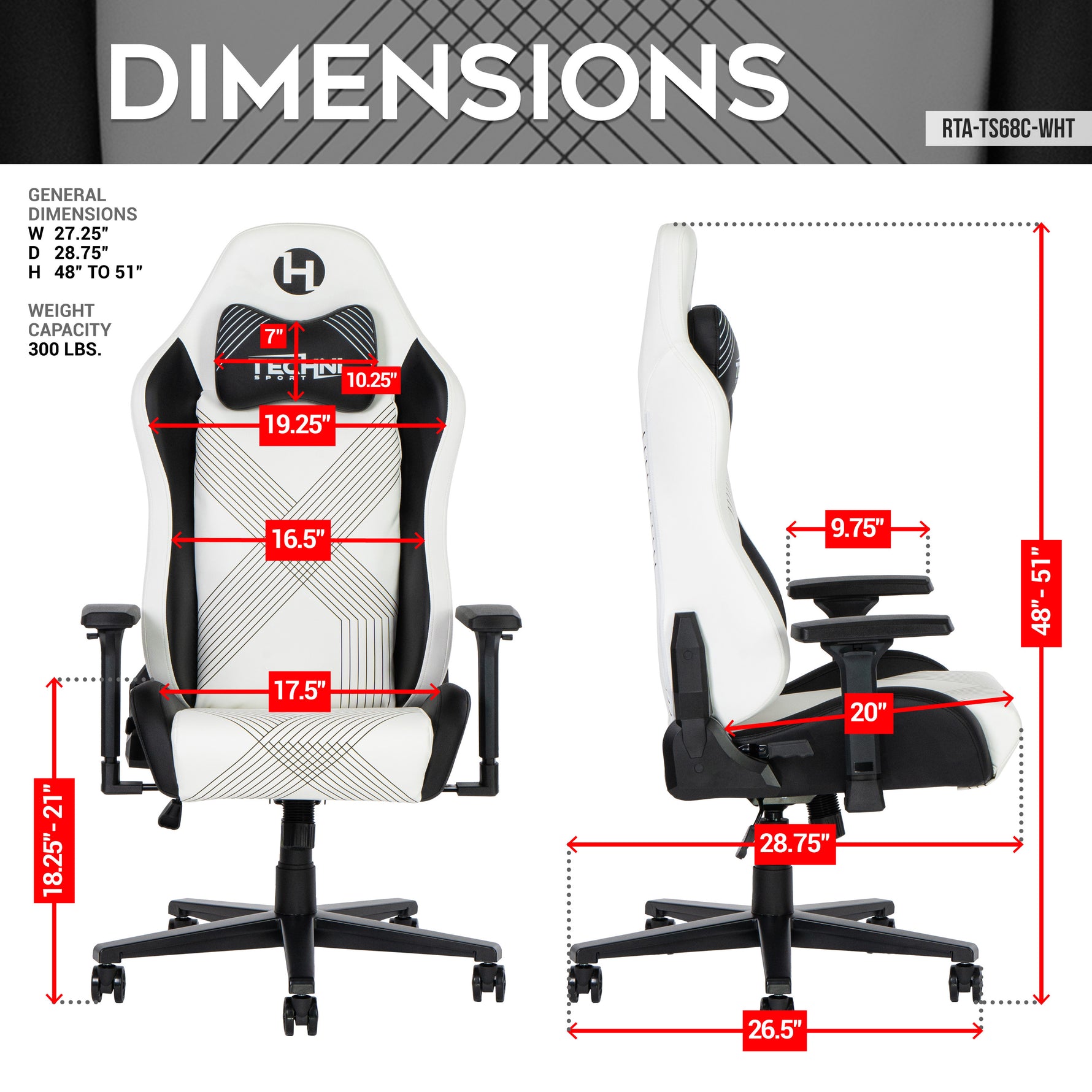 Techni Sport TS68C Ergonomic Office Chair product image 4