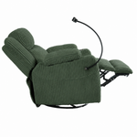 Electric Power Recliner Chair with Heat and Massage, 270° Swivel detail image 43