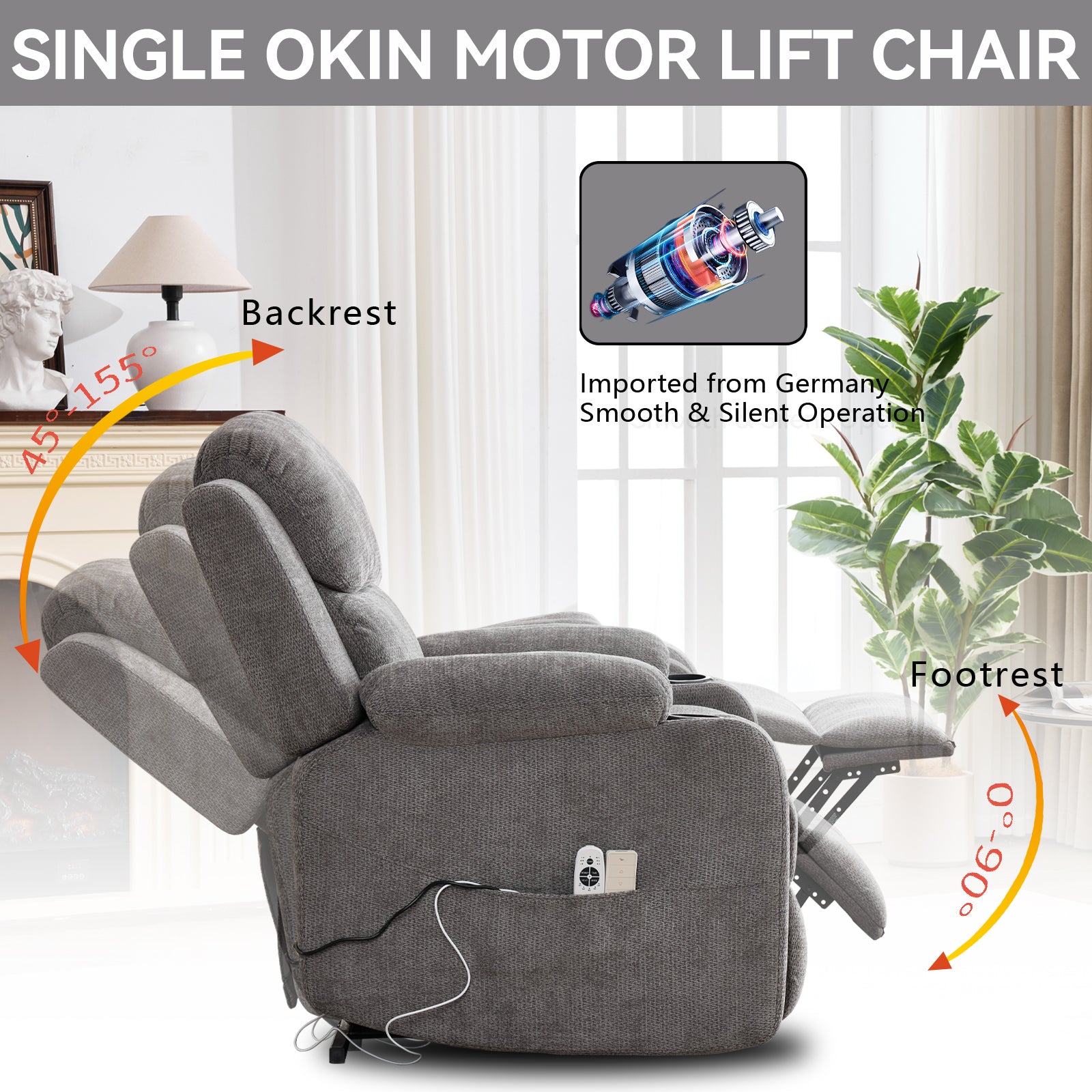 Single-Motor Power Lift Recliner detail image 48