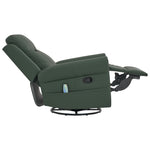 Modern PU Leather Manual Recliner Chair with 270° Swivel, Massage detail image 9