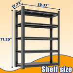 Heavy-Duty Adjustable Metal Storage Shelving Units for workshop, garage, storage, or utility use