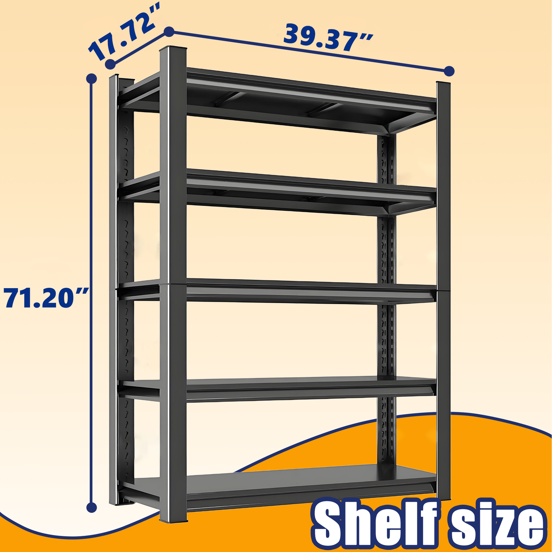 Heavy-Duty Adjustable Metal Storage Shelving Units for workshop, garage, storage, or utility use