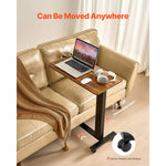 VEVOR Height Adjustable Rolling Overbed Laptop Desk mobile laptop workstation