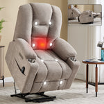 Large Dual-Motor Power Lift Heat & Massage Recliner detail image 48